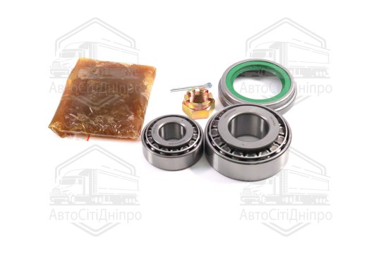 Р/к маточини ГАЗ 3307,53 колеса переднього (підшипники DETALKA, сальник,кріплення,мастило) (DETALKA)