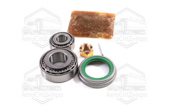 Р/к маточини ГАЗ 3307,53 колеса переднього (підшипники DETALKA, сальник,кріплення,мастило) (DETALKA)