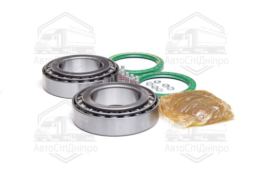 Р/к маточини МАЗ колеса заднього (підшипники DETALKA, сальник ПРЕМІУМ, мастило) (DETALKA)