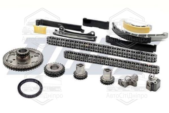 Комплект ланцюгів ГРМ та балансирного валу з шестернями NISSAN 2.5 dCi YD25 (вир-во DOLZ)