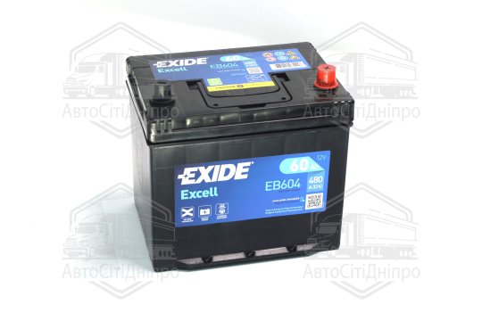 Акумулятор 60Ah-12v Exide EXCELL (230х172х220), R, EN480 Азія