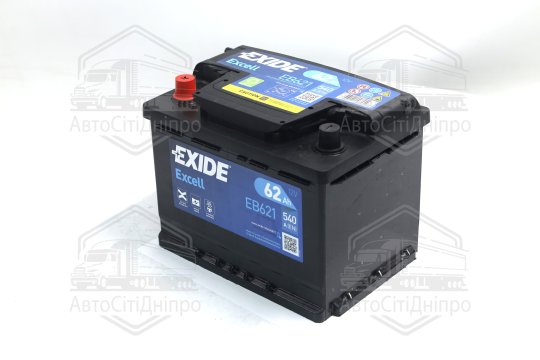 Акумулятор 62Ah-12v Exide EXCELL (242х175х190), L, EN540