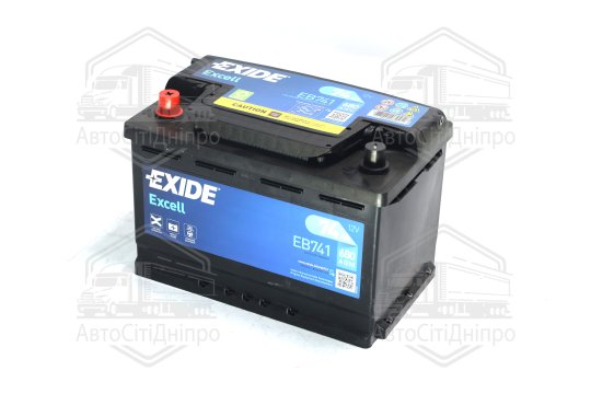 Акумулятор 74Ah-12v Exide EXCELL (278х175х190), L, EN680