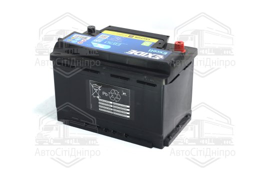 Акумулятор 74Ah-12v Exide EXCELL (278х175х190), L, EN680