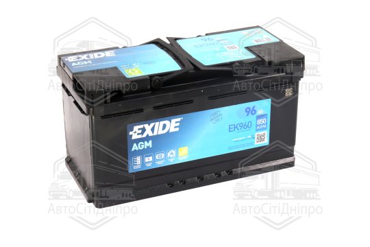 Акумулятор 96Ah-12v Exide AGM (353х175х190),R,EN850