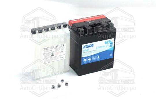 Акумулятор 12Ah-12v Exide AGM (ETX14AH-BS) (134х89х164) L, EN210