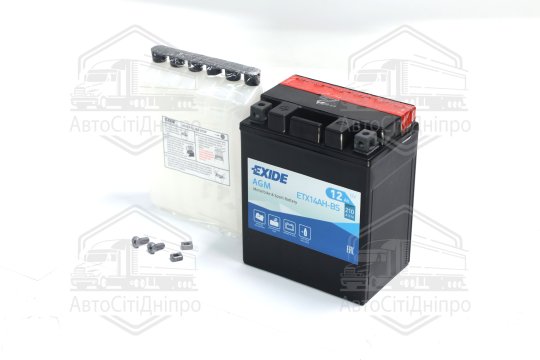 Акумулятор 12Ah-12v Exide AGM (ETX14AH-BS) (134х89х164) L, EN210