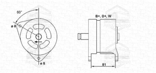 Лампа розжарювання T5 12V 1,2W W2x4,6d (вир-во Magneti Marelli)
