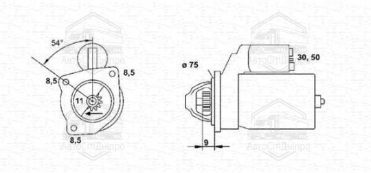 Лампа розжарювання T5 12V 1,2W W2x4,6d (вир-во Magneti Marelli)