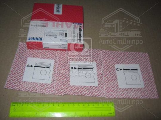 Кільця поршневі VAG 81,01 AVU 1,6 1x1,2x2 (вир-во Mahle)