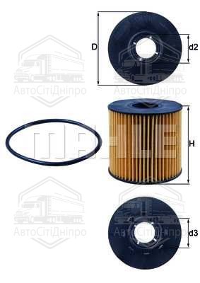 Фільтр масляний двигуна PSA 2.7 HDI 05-, LR DISCOVERY 3, 4 2.7 TD 04- (вир-во KNECHT-MAHLE)