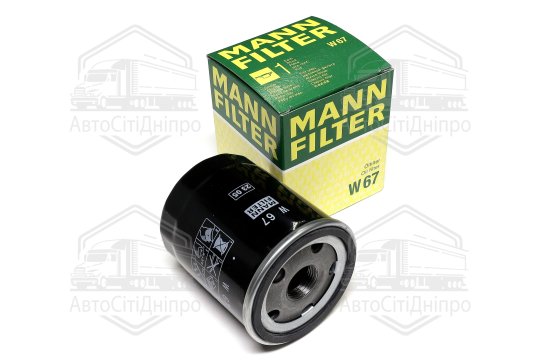 Фільтр масляний двигуна MITSUBISHI COLT VI, LANCER VIII 1.1-1.5 04- (вир-во MANN)