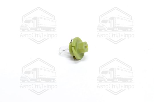 Лампа розжарювання BAX 1,3W 12V BX8,4d OLIVE GREEN (вир-во Narva)