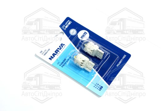 Лампа світлодіодна W21W white LED Range Performance 2,2W W3x16d (блістер 2шт) (вир-во Narva)