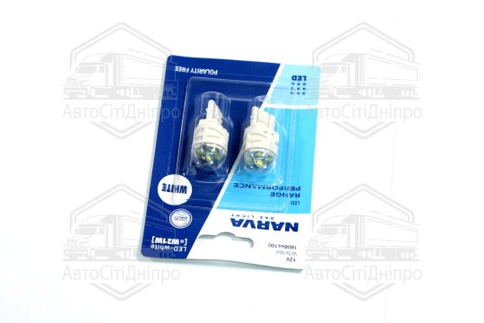 Лампа світлодіодна W21W white LED Range Performance 2,2W W3x16d (блістер 2шт) (вир-во Narva)