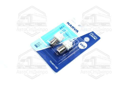 Лампа світлодіодна P21W white LED Range Performance 2,2W BA15S (блістер 2шт) (вир-во Narva)