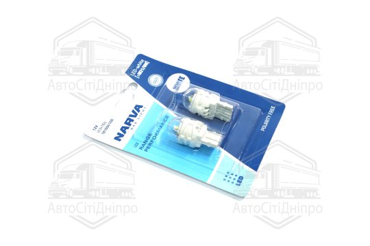 Лампа світлодіодна W21/5W white LED Range Performance 2.4/0.48W W3x16q (блістер 2шт) (вир-во Narva)