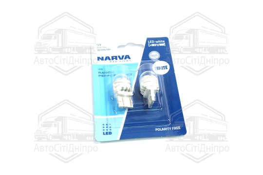 Лампа світлодіодна W21/5W white LED Range Performance 2.4/0.48W W3x16q (блістер 2шт) (вир-во Narva)