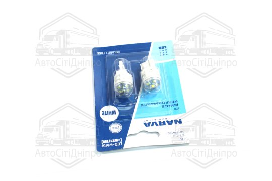 Лампа світлодіодна W21/5W white LED Range Performance 2.4/0.48W W3x16q (блістер 2шт) (вир-во Narva)