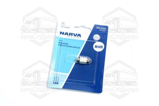 Лампа світлодіодна LED FESTOON С5W Range Performance 0,8W SV8.5 (30мм) (вир-во Narva)
