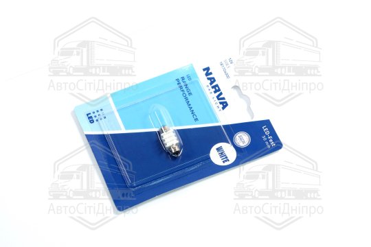 Лампа світлодіодна LED FESTOON С5W Range Performance 0,8W SV8.5 (30мм) (вир-во Narva)