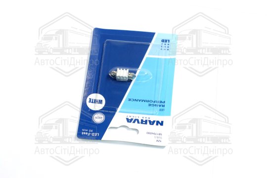 Лампа світлодіодна LED FESTOON С5W Range Performance 0,8W SV8.5 (30мм) (вир-во Narva)