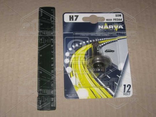 Лампа розжарювання H7 12v 55w Px26d (вир-во Narva)