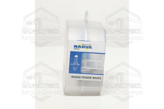 Лампа галогенна TWIN SET H4 12V 60/55W RANGE POWER WHITE (вир-во Narva)