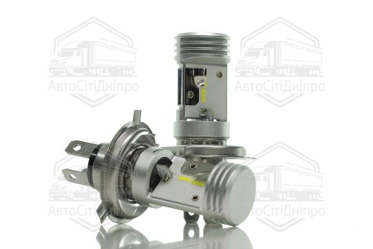 Лампа світлодіодна LED H4 Cool White 6500К 12V (комплект 2 шт.) (вир-во Neolux)