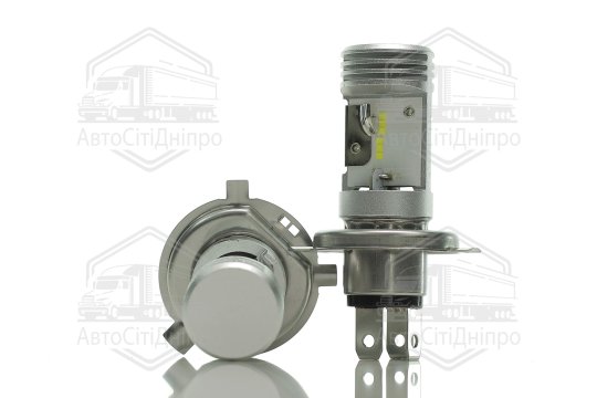 Лампа світлодіодна LED H4 Cool White 6500К 12V (комплект 2 шт.) (вир-во Neolux)