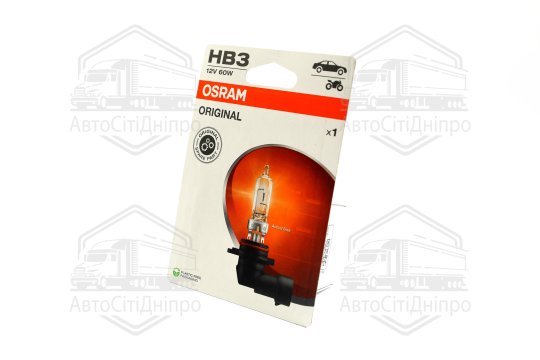 Лампа фарна HB3 12V 60W P20d 1шт.blister eco-упаковка (вир-во OSRAM)