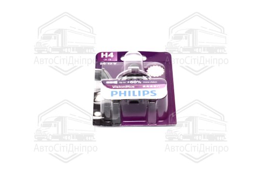 Лампа розжарювання H4VisionPlus12V 60/55W P43t-38 (вир-во Philips)