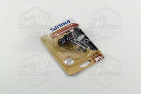 Лампа розжарювання H8 12V 35W PGJ19-1 1шт blister (вир-во Philips)
