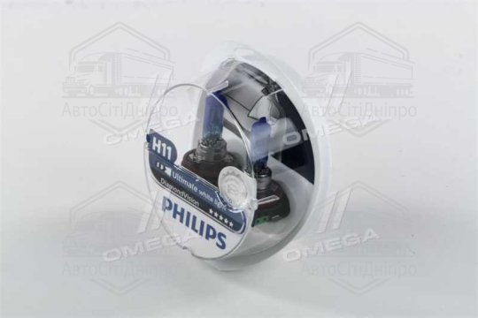 Лампа розжарювання H11 12V 55W PGJ19-2 Diamond Vision 5000K (вир-во Philips)