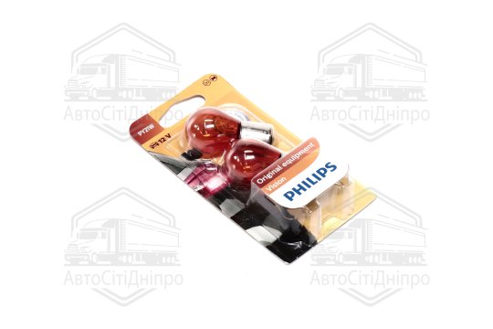 Лампа розжарювання PY21W 12V 21W BAU15s 2шт blister (вир-во Philips)