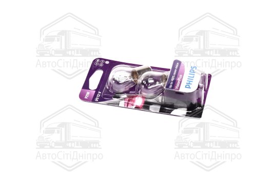 Лампа розжарювання P21WVisionPlus12V 21W BA15s (компл. 2шт) (вир-во Philips)