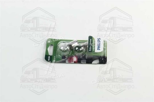 Лампа розжарювання P21/5W12V 21/5W BAY15d LongerLife EcoVision (2шт) (вир-во Philips)