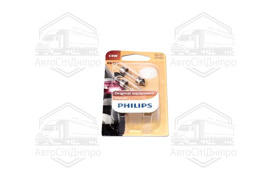 Лампа розжарювання C5W 12V SV8,5 3200К 2шт blister (вир-во Philips)