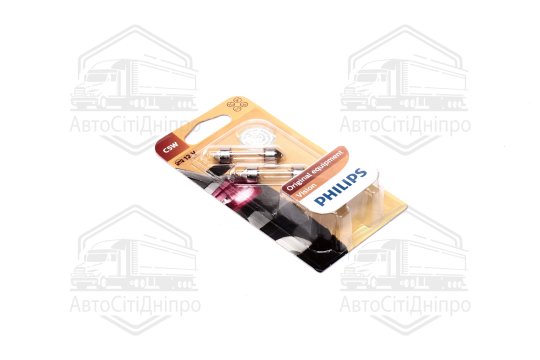 Лампа розжарювання C5W 12V SV8,5 3200К 2шт blister (вир-во Philips)