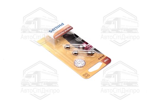 Лампа розжарювання C5W 12V SV8,5 3200К 2шт blister (вир-во Philips)