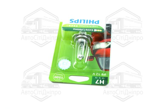 Лампа розжарювання H7 12V 55W PX26d LongerLife Ecovision 1шт blister (вир-во Philips)