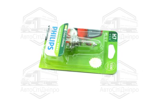 Лампа розжарювання H7 12V 55W PX26d LongerLife Ecovision 1шт blister (вир-во Philips)