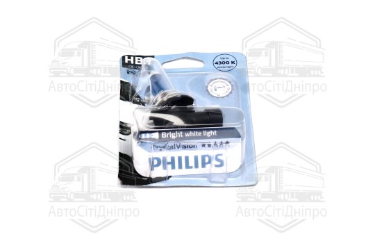 Лампа розжарювання HB4 12V 55W P22d Cristal Vision 1шт blister 4300K (вир-во Philips)