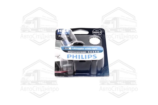 Лампа розжарювання HB4 12V 55W P22d Diamond Vision 1шт blister 5000K (вир-во Philips)