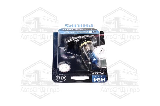 Лампа розжарювання HB4 12V 55W P22d Diamond Vision 1шт blister 5000K (вир-во Philips)
