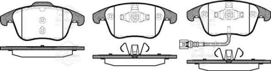 Колодка гальм. диск. AUDI Q3 (06/11-) передн. (вир-во REMSA)