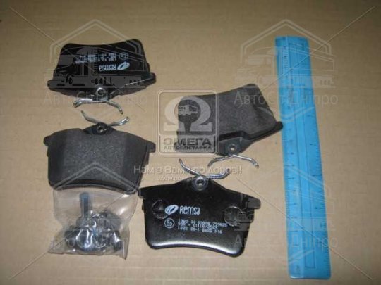 Колодка гальм. диск. CITROEN BERLINGO 08-; PEUGEOT PARTNER08-,308 SW 07- задн. (вир-во REMSA)