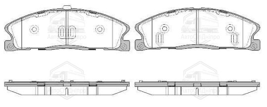 Колодка гальм. диск. FORD Explorer (USA) 10-  передн. (вир-во REMSA)