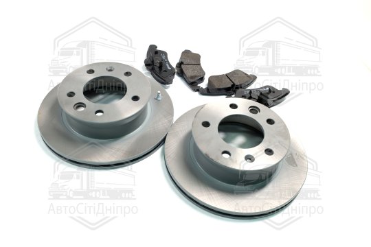 Комплект гальмівний передн. MB SPRINTER 901-902-903 12.94-, VITO 2.0, 2.3, 2.3TD, 2 (вир-во REMSA)