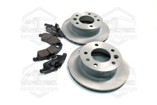Комплект гальмівний передн. MB SPRINTER 901-902-903 12.94-, VITO 2.0, 2.3, 2.3TD, 2 (вир-во REMSA)